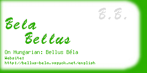 bela bellus business card
